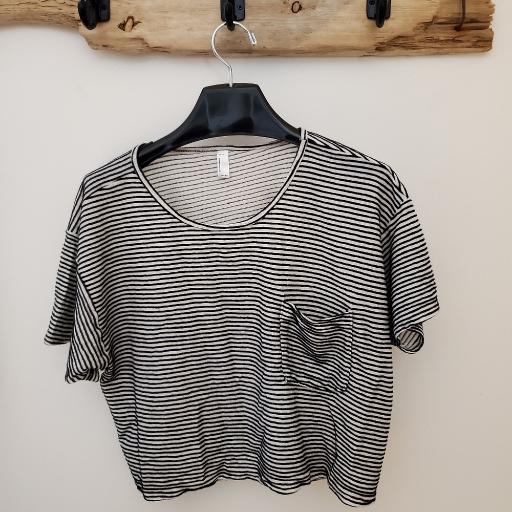 Striped Crop-Top
